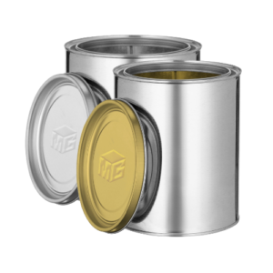 MGD-2022G Quart Paint Cans with Lids — Gold Lining (56-Pack)