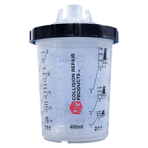 MGD-2300 Standard Paint Cup System Kit — 400mL / 125 Micron (50-Pack)