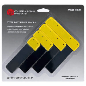 MGD-4030 Steel Body Filler Blades — 4-Piece Set (1″, 2″, 3″, 4″) — Case of 25