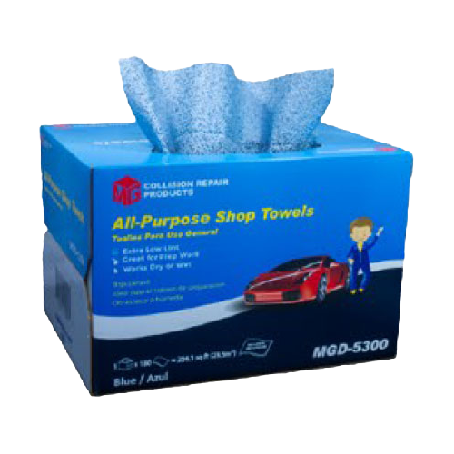 MGD-5300 Professional Low-Lint Shop Towel Box (180 Sheets)